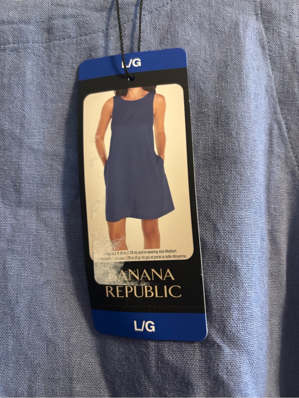 Banana Republic Light Blue Sleeveless Mini Shift Dress